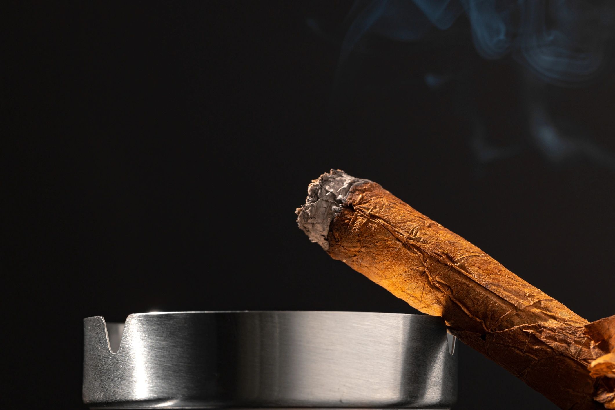 Close-up of a premium cigar